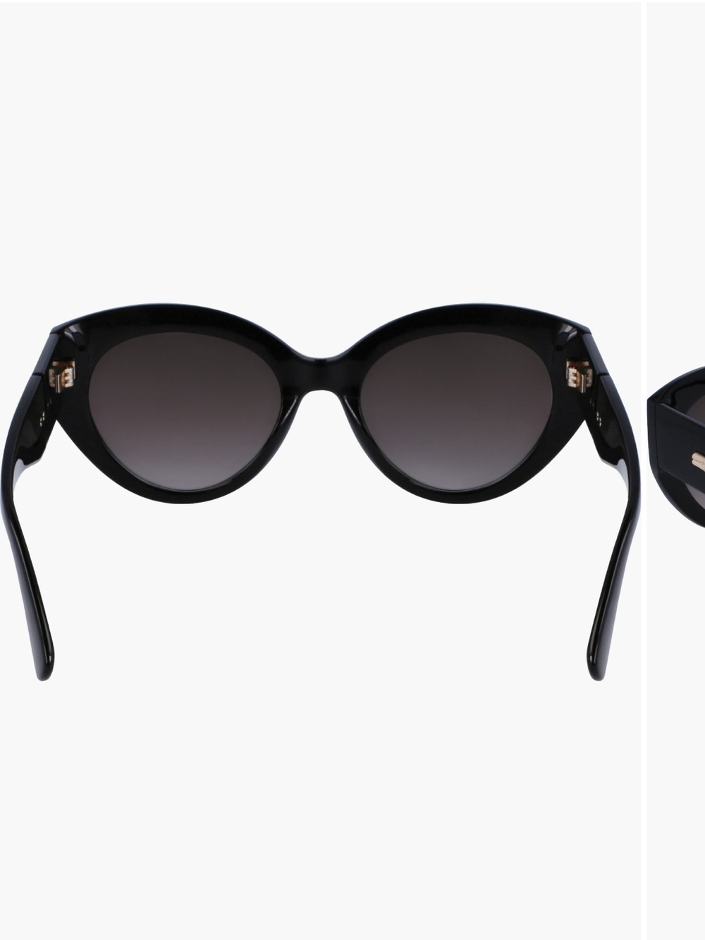Longchamp Roseau 54mm Gradient Cat Eye sunglasses black - Picture 3 of 10